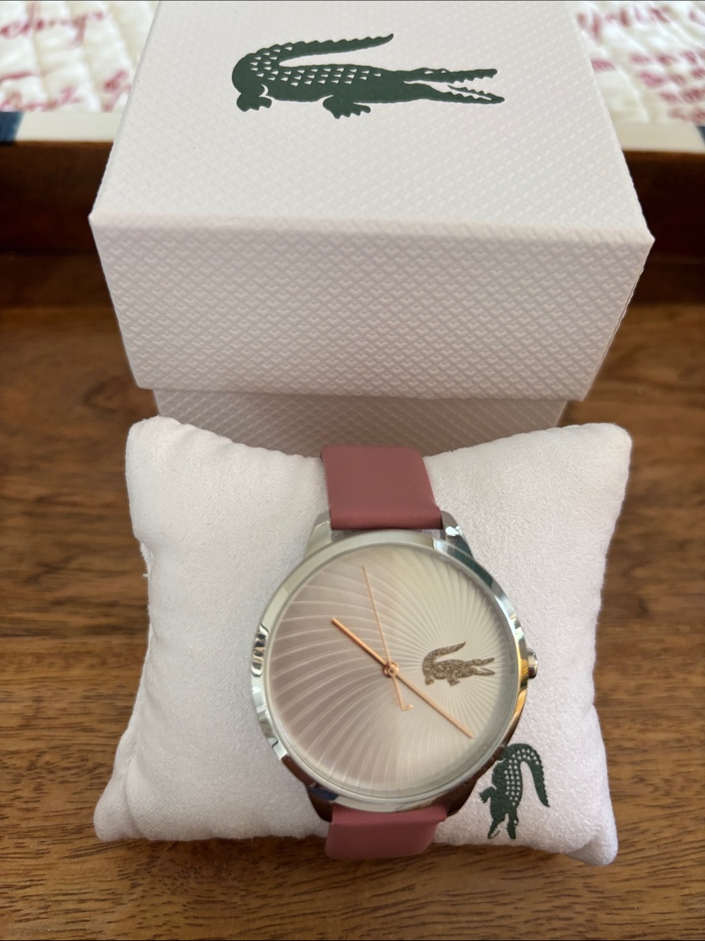 Lacoste Women’s Lexi Quartz Silver Dial with Gold Accents (new battery)